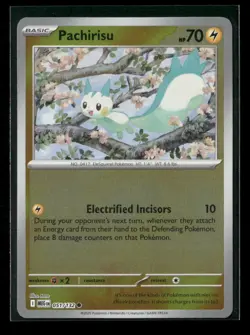 Pachirisu Reverse Holo Common ME01: Mega Evolution 051/132 NM Pokemon NM - Image 1