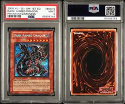 Yu-Gi-Oh! Dark Armed Dragon PTDN-EN019 Secret Rare 1st Edition PSA 9 MINT - Image 3