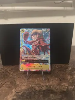One Piece 2024 Promo Card Monkey D Luffy OP07-109 English - Image 1