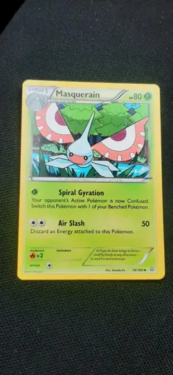 Masquerain 14/160 Primal Clash Uncommon Regular Pokemon Card TCG Trading Game - Image 1