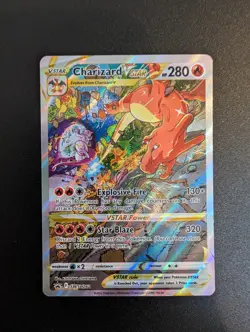 Pokemon TCG Charizard v Star SWSH262 UPC Promo Card - Image 1
