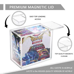 5Pcs Pokemon Magnetic Booster Box Acrylic Case! Pokemon Card Protective Card US - Image 5
