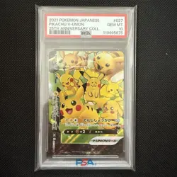 Psa10 Pokemon Card Pikachu V-Union 027 - Image 1