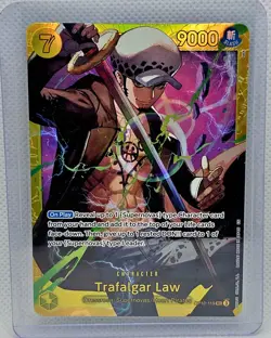 One Piece CCG Trafalgar Law Royal Blood Foil Card OP10-119 SEC - Image 1