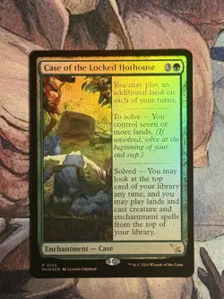 1x MTG Case of the Locked Hothouse (Foil) - Murders at Karlov Manor (MKM) #155 - Image 1