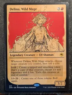 Delina, Wild Mage - Showcase - Adventures in the Forgotten Realms (MTG) - Image 1