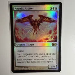 FOIL ANGELIC ARBITER CREATURE ANGEL CORE SET 2011 M11 MTG NM / M - Image 1