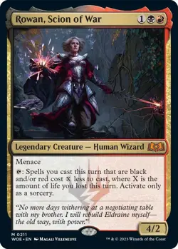 MTG Wilds of Eldraine - Rowan, Scion of War - Image 1