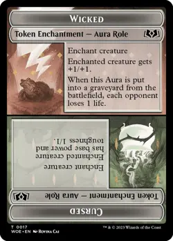 MTG Wilds of Eldraine - Wicked / Cursed [Token] - Image 1