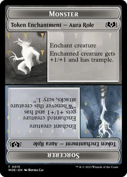 MTG Wilds of Eldraine - Monster / Sorcerer [Token] - Image 1