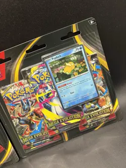 Pokemon TCG Mega Evolution Three Pack Blister X2 Psyduck IN HAND 🔥 - Image 2