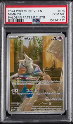 2024 POKEMON SVP EN-SV BLACK STAR PROMO #075 MIMIKYU PSA 10 - Image 1