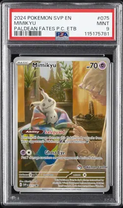 2024 POKEMON SVP EN-SV BLACK STAR PROMO #075 MIMIKYU PSA 9 - Image 1