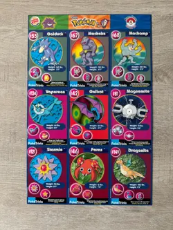 Pokemon Burger King PokeTrivia - complete 20/20 set - perforated sheet - NM 1999 - Image 5