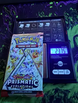 Heavy Pokemon Prismatic Evolution Pack 23.7g !! Possible God Pack !! - Image 1