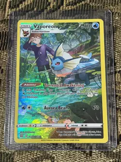 VAPOREON 2022 POKEMON BRILLIANT STARS TRAINER GALLERY RARE B TG02/TG30 Q4870 - Image 1