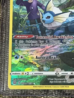 VAPOREON 2022 POKEMON BRILLIANT STARS TRAINER GALLERY RARE B TG02/TG30 Q4870 - Image 4