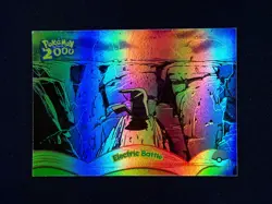 topps Pokemon The Movie 2000 Rainbow Holo Foil #9 Electric Battle - Image 1