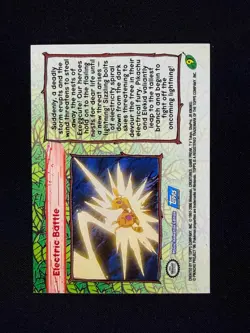 topps Pokemon The Movie 2000 Rainbow Holo Foil #9 Electric Battle - Image 2