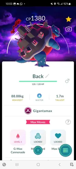 Pokemon Go Dynamax Blastoise ( Normal ) ( Background) - Image 1