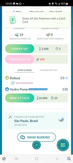 Pokemon Go Dynamax Blastoise ( Normal ) ( Background) - Image 2