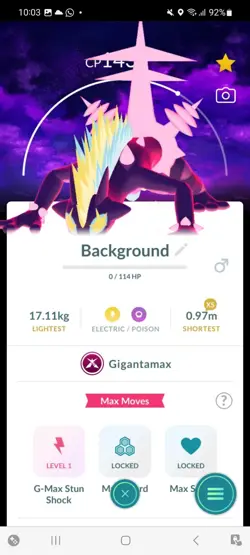Pokemon Go Dynamax Toxtricity ( Normal ) ( Background) - Image 1