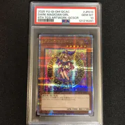 YuGiOh Dark Magician Girl PSA 10 Gem Mint QCAC JP019 Trading Card Secret Rare - Image 1
