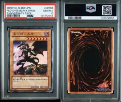 YuGiOh PSA10 Red Eyes Black Dragon Anniversary Pack 2008 Collectible Card - Image 1