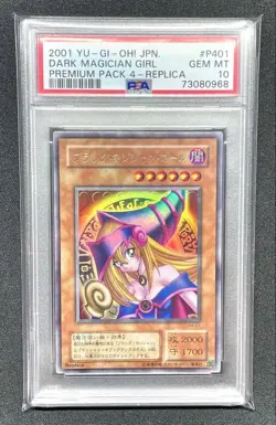 PSA10 Black Luster Soldier Girl P4-01 YuGiOh Trading Card - Image 1