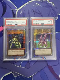 Konami YuGiOh Ultimate Great Moth Holy Knight Dragon PSA10 Trading Card - Image 1