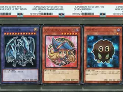 PSA10 YuGiOh 3 Consecutive Cards Set Graded in Crystal Pack - Image 1