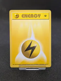 Pokemon Card Lightning Energy Base Set 1st Edition 100/102 NM - Image 1