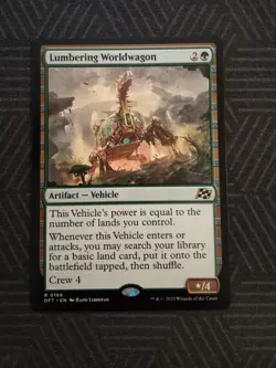 mtg lumbering worldwagon aetherdrift - Image 1