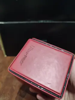 Mtg Ultra Pro Deck Box Leather Alcove Flip Magnetic Red Mana Symbol Foil Used - Image 5