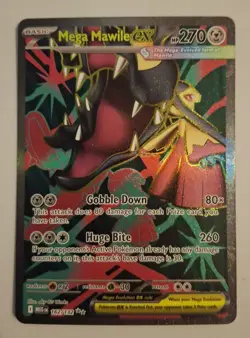 Mega Mawile ex 162/132 Mega Evolution Full Art Ultra Rare NM Pokemon - Image 1