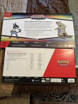 Pokemon Prismatic Evolutions Mini Tins - Lucario Premium Collection Sealed - Image 2