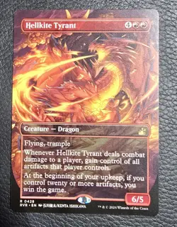 MTG - Hellkite Tyrant Anime Borderless - Ravnica Remastered Magic Card - Image 1