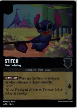 Stitch - Team Underdog - Promo - Disney Lorcana Promo Cards - 6 - NM - Foil - Image 1
