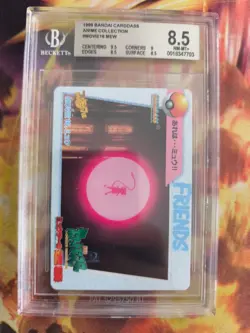 Pokemon Card Japanese Carddass Vending Anime BGS Beckett 8.5 Mew Movie #16 - Image 2
