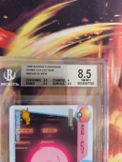 Pokemon Card Japanese Carddass Vending Anime BGS Beckett 8.5 Mew Movie #16 - Image 4