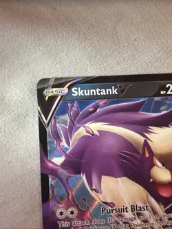 Pokemon TCG Skuntank v 108/195 SWSH12 Silver Tempest Holo Card NM Condition - Image 4