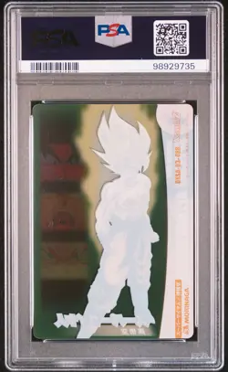 2007 DRAGON BALL MORINAGA JPN WAFER CARDS PART 8 SUPER SAIYAN SON GOKU PSA 10 - Image 2