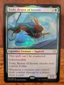 FOIL Toski, Bearer of Secrets x1 MTG Kaldheim Magic Near Mint NM English - Image 1