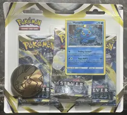 Pokemon TCG: Silver Tempest ***3-Pack Blister*** Manaphy - Brand New Sealed! - Image 1