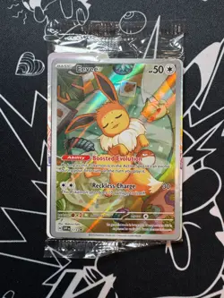 Eevee SVP EN 173 Pokemon TCG Prismatic Evolutions ETB Holo Promo Card SEALED - Image 1