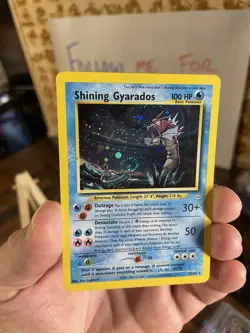✨Shining Gyarados, “DOUBLE” HOLO Error, Neo Revelation 65/64, Pokemon SWIRL ✨ - Image 1