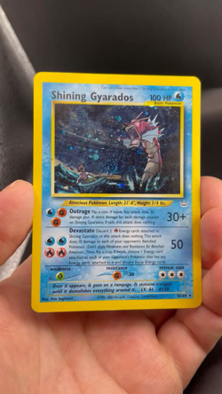 ✨Shining Gyarados, “DOUBLE” HOLO Error, Neo Revelation 65/64, Pokemon SWIRL ✨ - Image 2