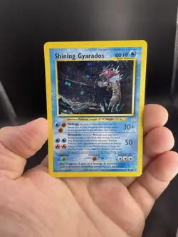 ✨Shining Gyarados, “DOUBLE” HOLO Error, Neo Revelation 65/64, Pokemon SWIRL ✨ - Image 4