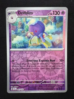Drifblim 061/142 Reverse Holo Uncommon LP-NM - Pokemon TCG S&V Stellar Crown SCR - Image 1