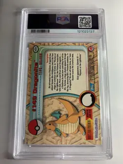 2000 Topps Pokemon TV #149 Dragonite SILVER FOIL Animation Series 3 PSA 9 MINT - Image 2